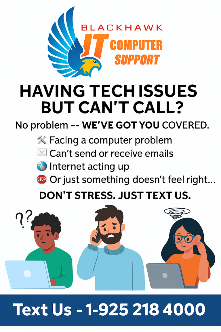 HAVING TECH ISSUES BUT CAN’T CALL?No problem — WE’VE GOT YOU COVERED.